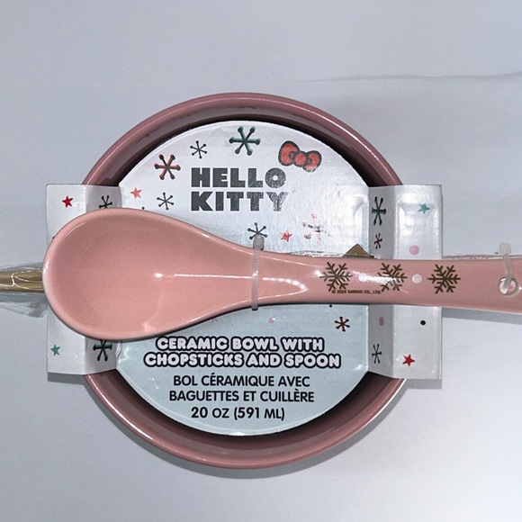 Sanrio Pink Dinnerware Set with Spoon - Picture 2 of 10